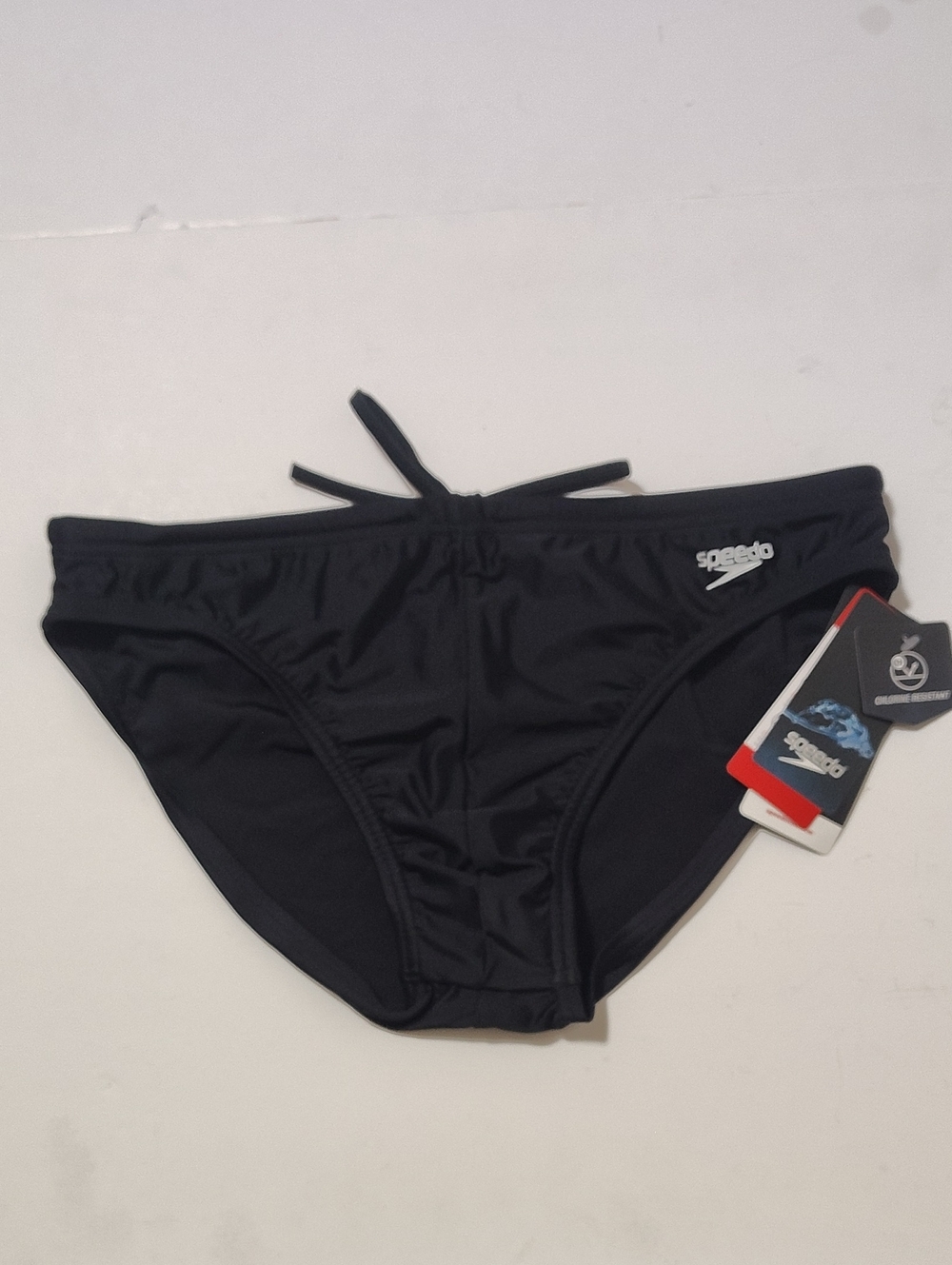 Brand New Speedo Men's Black Swim Briefs - Size 36